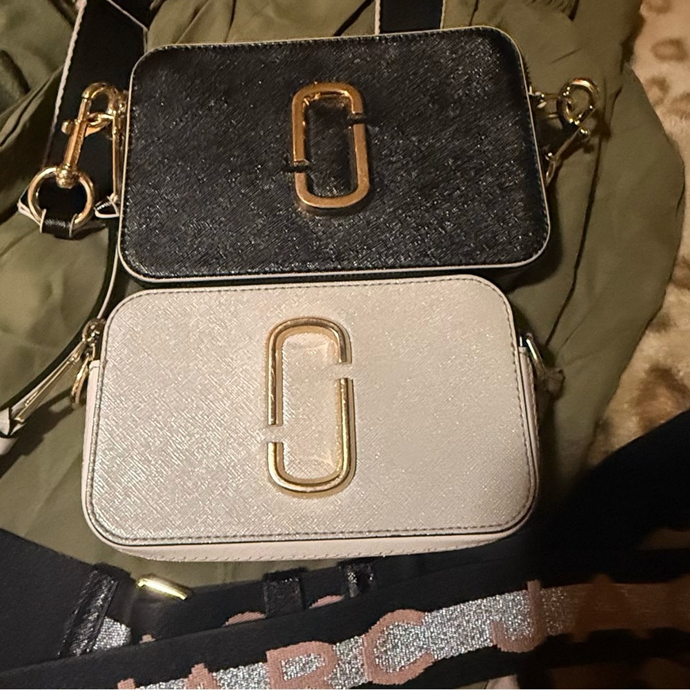Stylish Black and Cream Women's Crossbody Bag